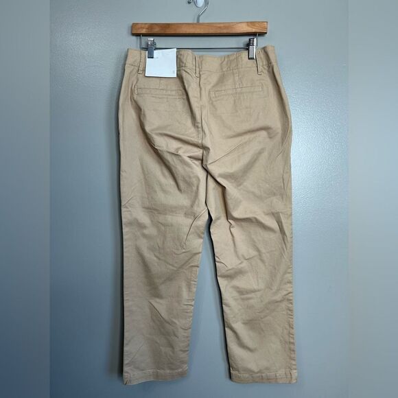 Loft the slim tan casual pants size 8 stretch Business office work wear preppy - Picture 3 of 7